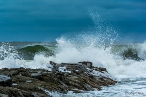 Pawleys Island South Hurricane Matthew Big Waves